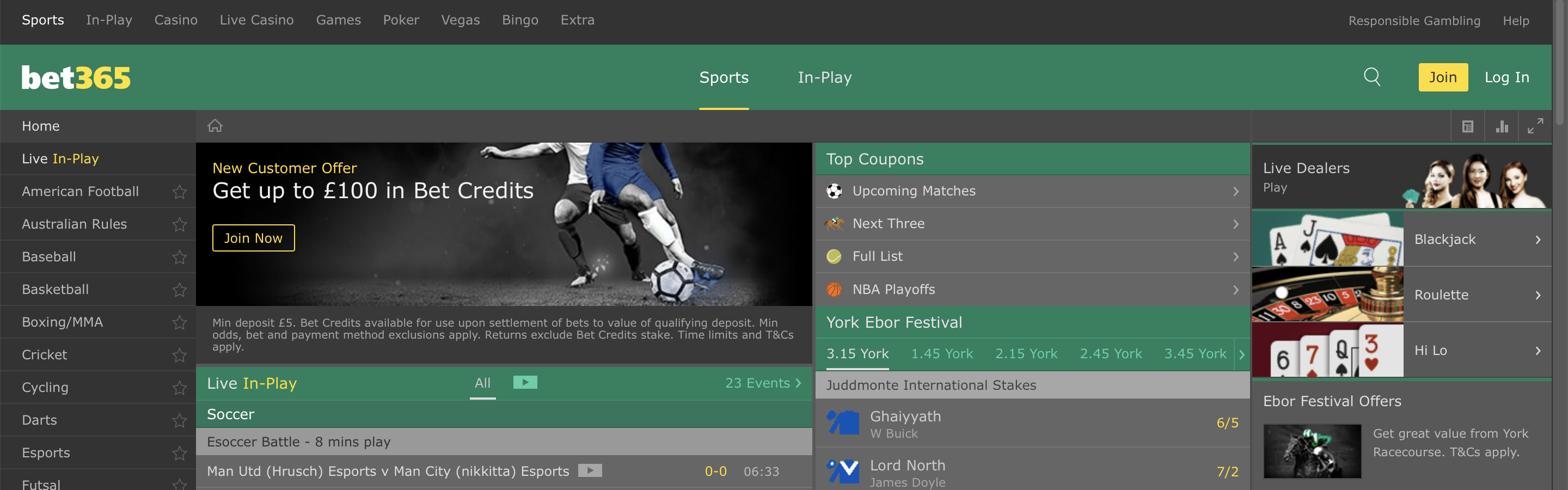 Bet365 UK Betting Site