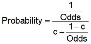 odds ratio True Odds Calculator formula