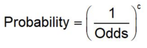 True Odds Calculator formula